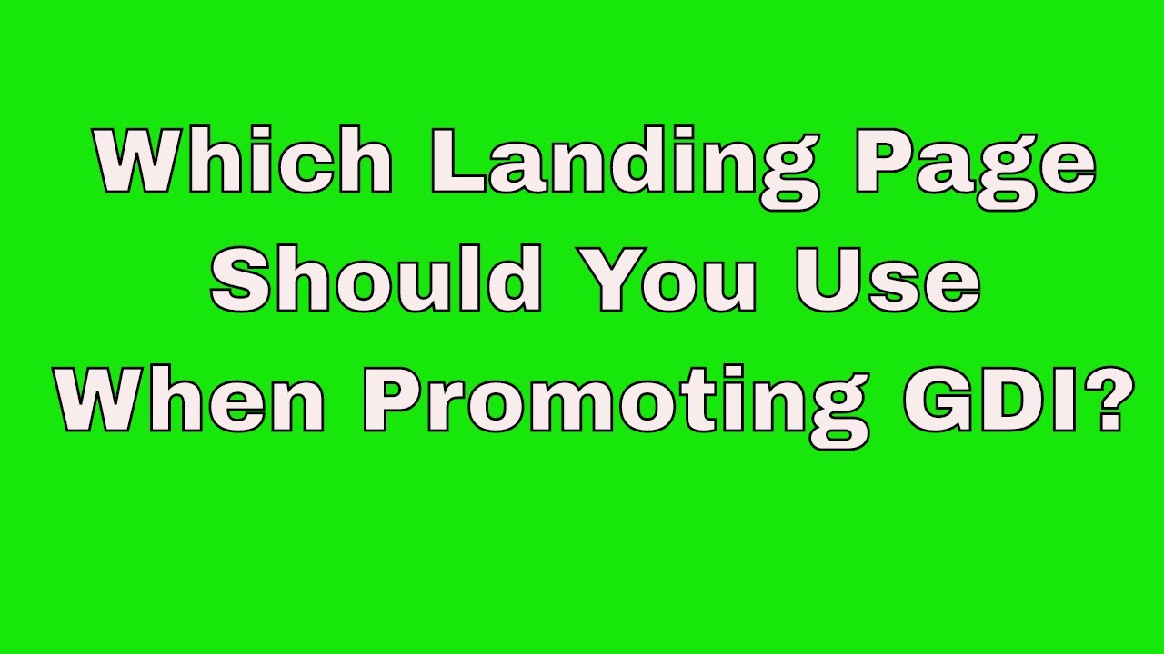 GDI – What Landing Page Should You Use? Global Domains International post thumbnail image