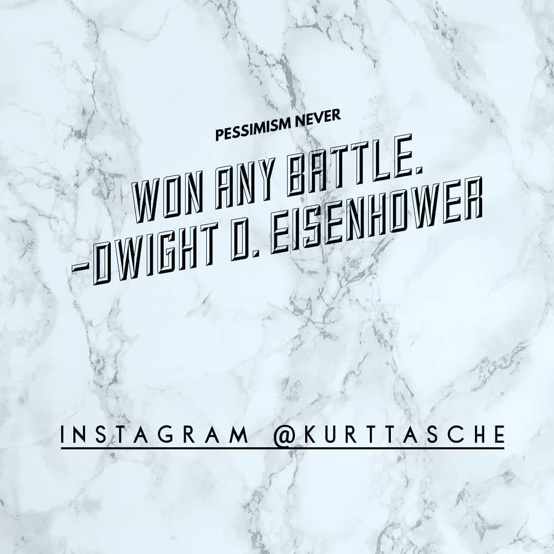 Pessimism never won any battle.
– Dwight D. Eisenhower Follow my blog for Intern… post thumbnail image