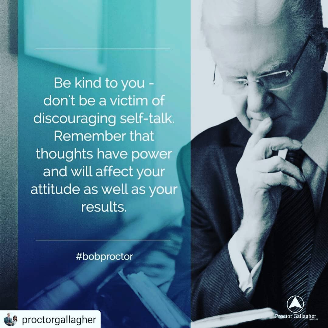 #Repost @proctorgallagher
• • • • •
Don’t be a victim of discouraging self-talk…. post thumbnail image
