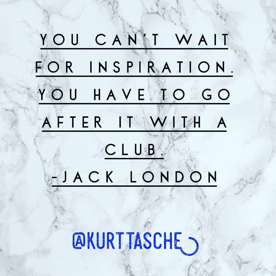 You can’t wait for inspiration. You have to go after it with a club. Follow my b… post thumbnail image