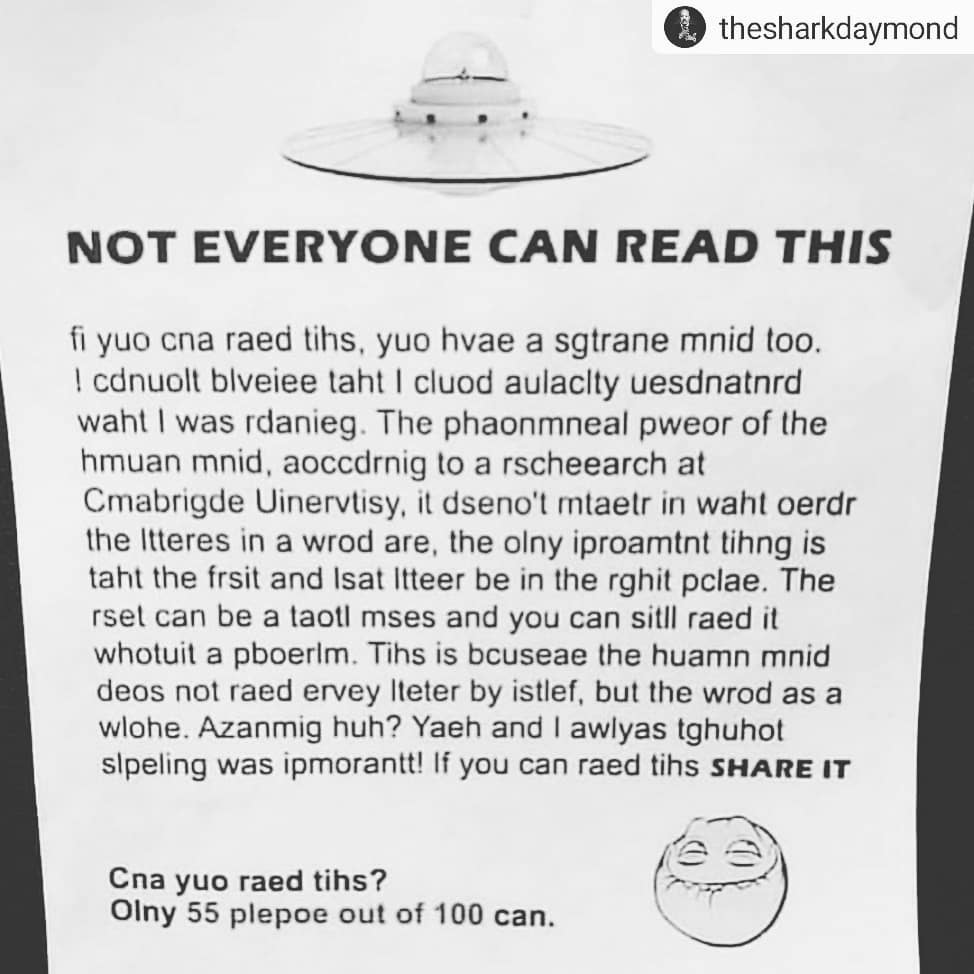 #Repost @thesharkdaymond
• • • • •
I read this easily  Can you? Follow my blog f… post thumbnail image