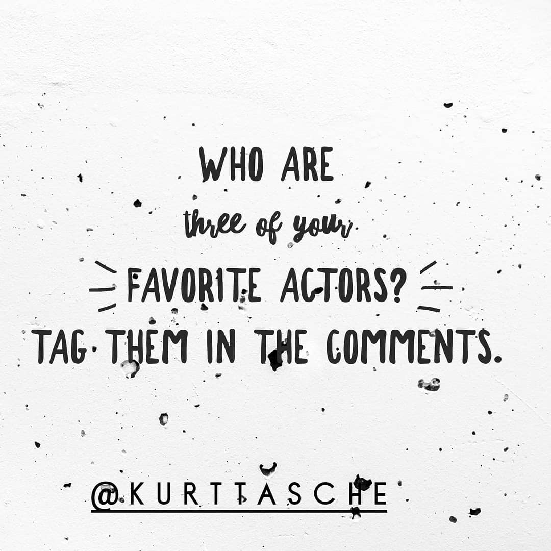 Who are three of your favorite actors? Tag them in the comments.

#favoriteactor… post thumbnail image