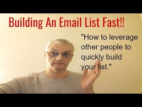 Building An Email List Fast – Leveraging Other People To Quickly Build Your List post thumbnail image