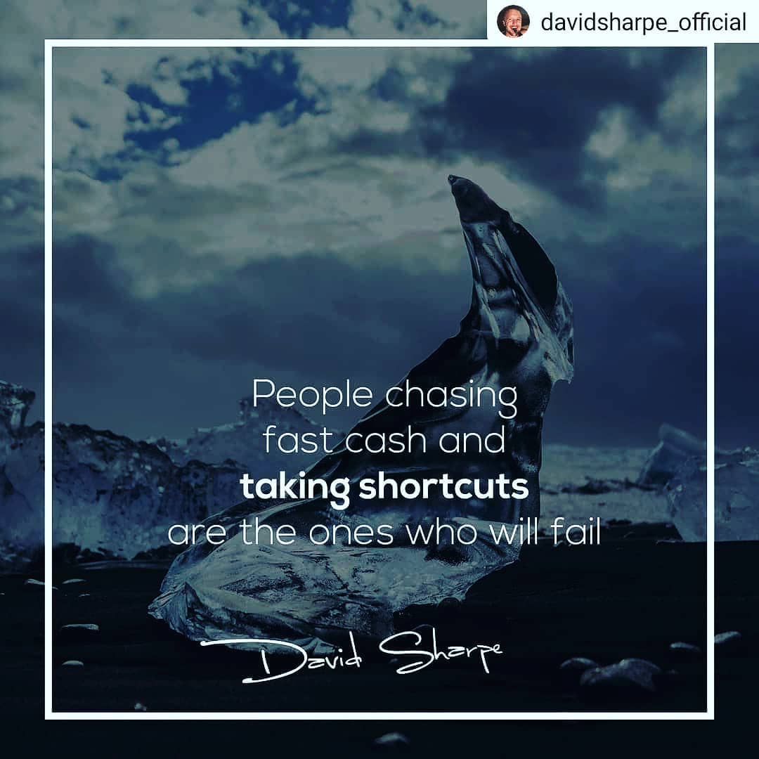 #Repost @davidsharpe_official
• • • • •
Getting rich is hard. There is no shortc… post thumbnail image