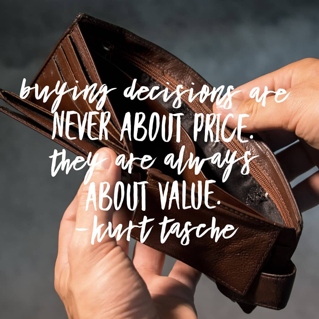 Buying decisions are never about price. They are always about value. Follow my b… post thumbnail image