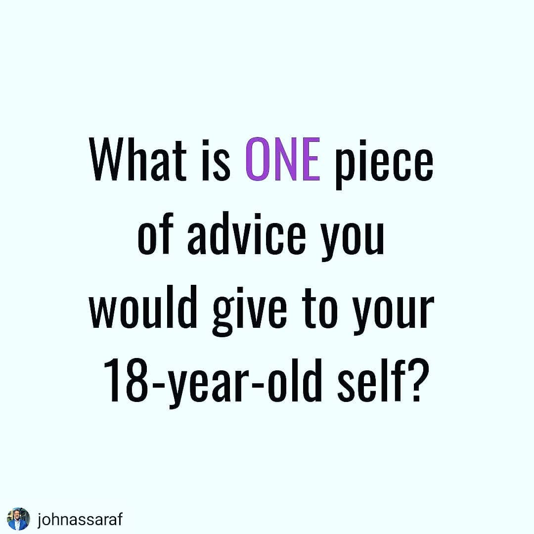 #Repost @johnassaraf
• • • • •
What wisdom have you gained over the years? How c… post thumbnail image