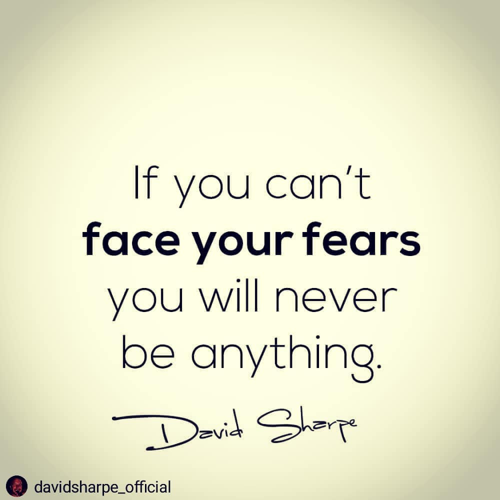 #Repost @davidsharpe_official
• • • • •
Fear is only an illusion. Type “yes” if … post thumbnail image