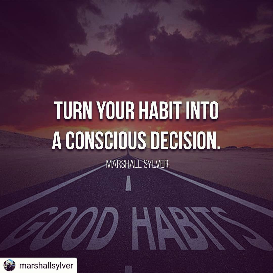 #Repost @marshallsylver
• • • • •
Change your habits into decisions that will he… post thumbnail image